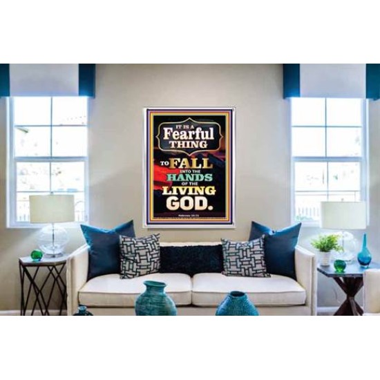 THE LIVING GOD   Bible Verse Frame Art Prints   (GWABIDE 8533)   