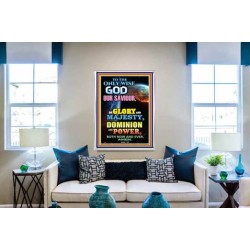 THE ONLY WISE GOD   Contemporary Christian Wall Art Acrylic Glass frame   (GWABIDE 8815)   