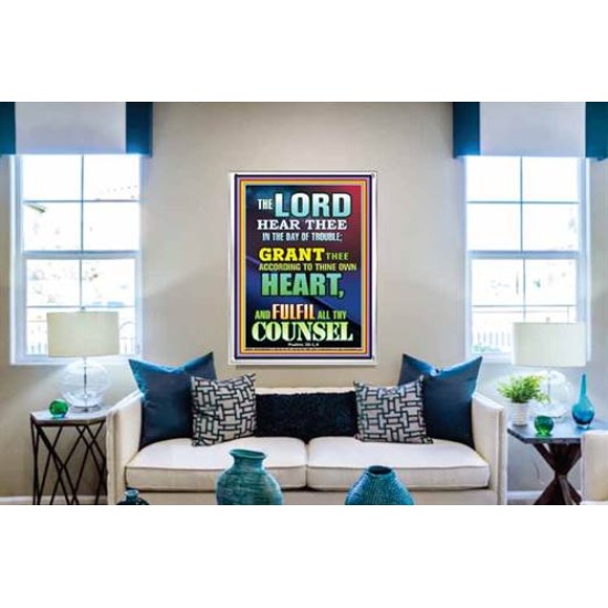 THE LORD HEAR THEE   Bible Verses  Picture Frame Gift   (GWABIDE 8859)   