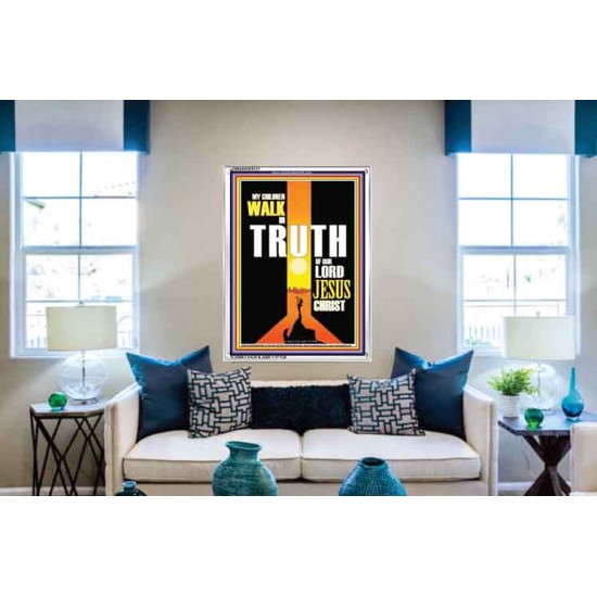 WALK IN THE TRUTH   Large Framed Scripture Wall Art   (GWABIDE 9121)   