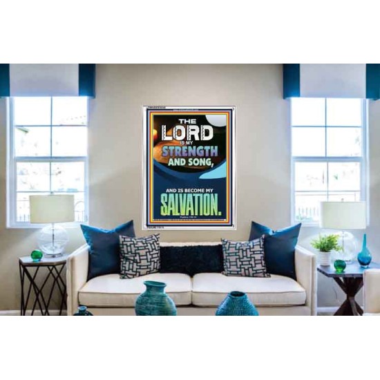THE LORD IS MY STRENGTH   Framed Bible Verse   (GWABIDE 9248)   