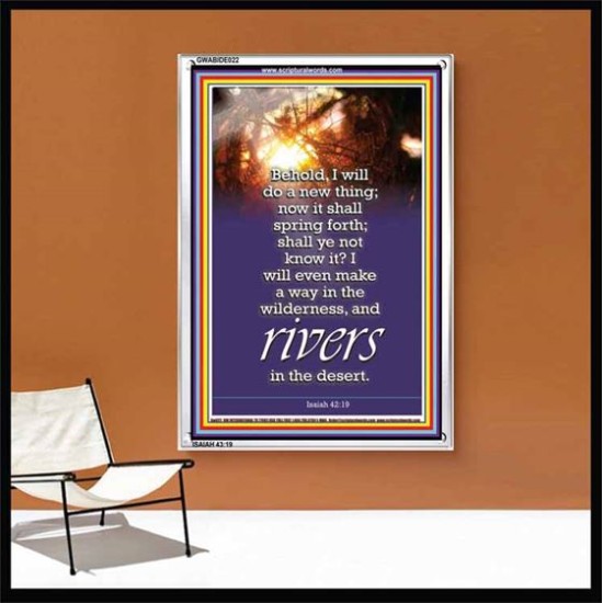 A NEW THING DIVINE BREAKTHROUGH   Printable Bible Verses to Framed   (GWABIDE 022)   