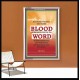 OVERCOME BY THE BLOOD OF THE LAMB   Large Frame Scripture Wall Art   (GWABIDE 025)   