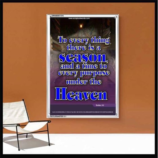 A TIME TO EVERY PURPOSE   Bible Verses Poster   (GWABIDE 1315)   
