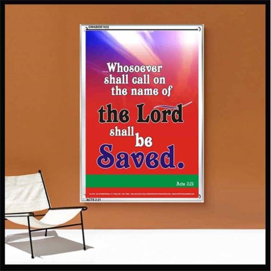 WHOSOEVER SHALL CALL   Inspiration Wall Art Frame   (GWABIDE 1632)   