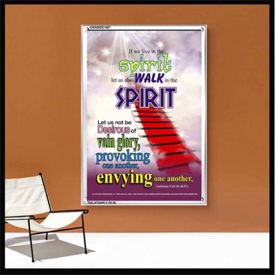 WALK IN THE SPIRIT   Large Framed Scripture Wall Art   (GWABIDE 1667)   