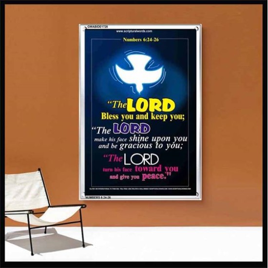 THE LORD BLESS YOU   Contemporary Christian Wall Art   (GWABIDE 1728)   