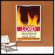 WALL OF FIRE ROUND ABOUT YOU   Bible Verses Poster   (GWABIDE 186)   