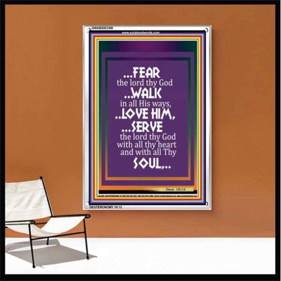 WALK IN ALL HIS WAYS   Scripture Art Prints   (GWABIDE 3306)   