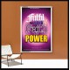 WITH POWER   Frame Bible Verses Online   (GWABIDE 3422)   