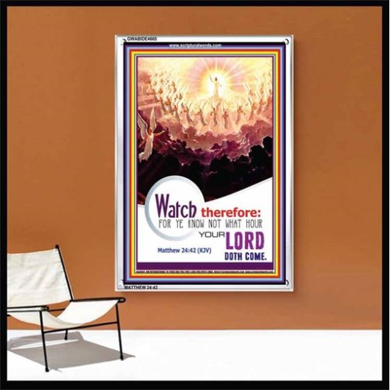 WATCH THEREFORE   Bible Verse Wall Art Frame   (GWABIDE 4665)   