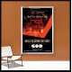 THE WICKED SHALL BE TURNED INTO HELL   Large Frame Scripture Wall Art   (GWABIDE 4994)   