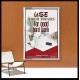 USE YOUR HANDS FOR GOOD HARD WORK   Bible Verse Wall Art Frame   (GWABIDE 5059)   