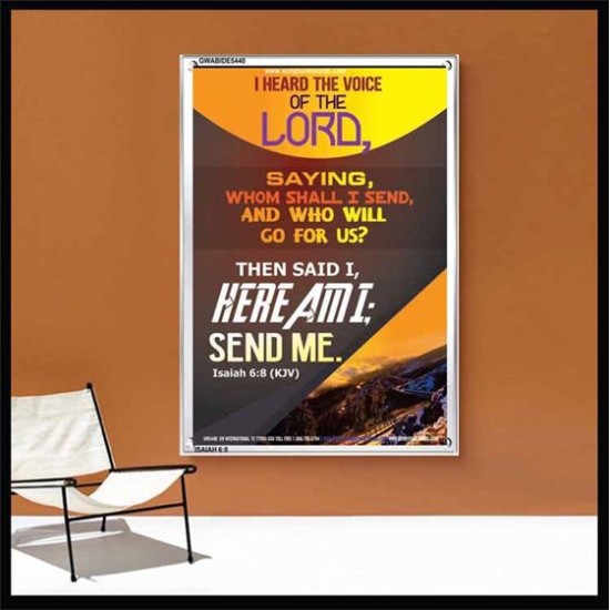 THE VOICE OF THE LORD   Scripture Wooden Frame   (GWABIDE 5440)   