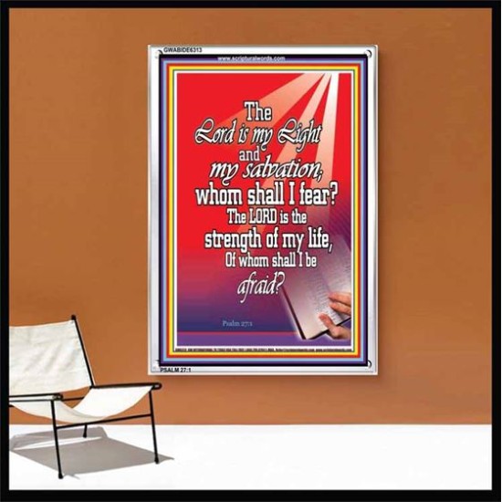 THE LORD IS MY LIGHT   Contemporary Christian Paintings Acrylic Glass frame   (GWABIDE 6313)   