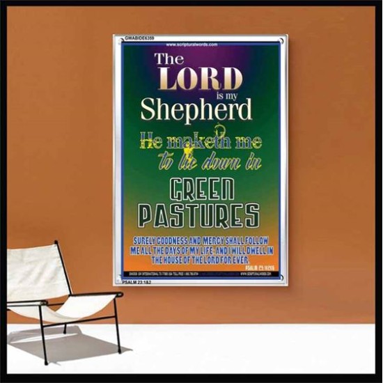 THE LORD IS MY SHEPHERD   Contemporary Christian poster   (GWABIDE 6359)   