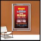 WAIT ON THE LORD   Bible Verses Wall Art Acrylic Glass Frame   (GWABIDE 6535)   