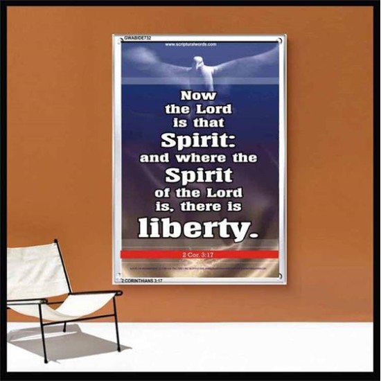THE SPIRIT OF THE LORD GIVES LIBERTY   Scripture Wall Art   (GWABIDE 732)   