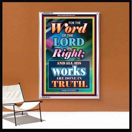 WORD OF THE LORD   Contemporary Christian poster   (GWABIDE 7370)   