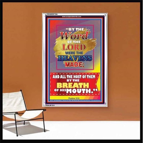 WORD OF THE LORD   Framed Hallway Wall Decoration   (GWABIDE 7384)   