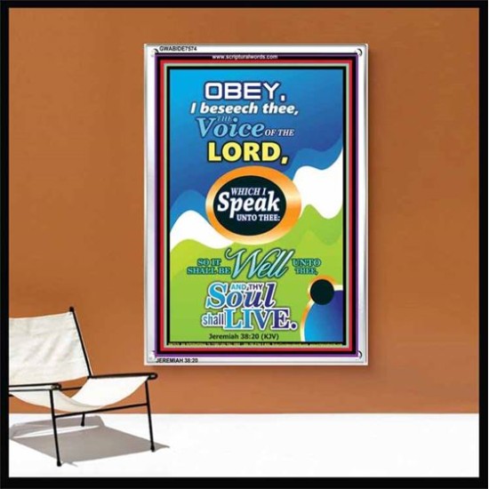 THE VOICE OF THE LORD   Contemporary Christian Poster   (GWABIDE 7574)   