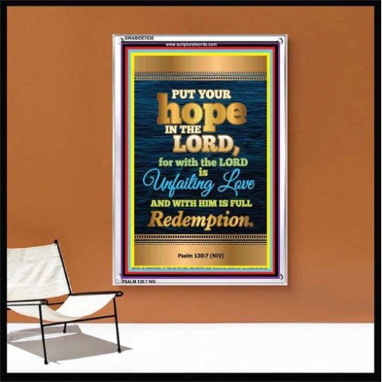 UNFAILING LOVE   Bible Scriptures on Love frame   (GWABIDE 7630)   