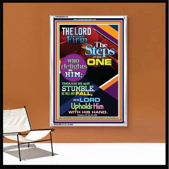 THE LORD UPHOLDS US   Scripture Art Frame   (GWABIDE 8138)   