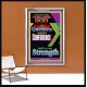YOUR STRENGTH   Contemporary Christian Wall Art Acrylic Glass frame   (GWABIDE 8174)   