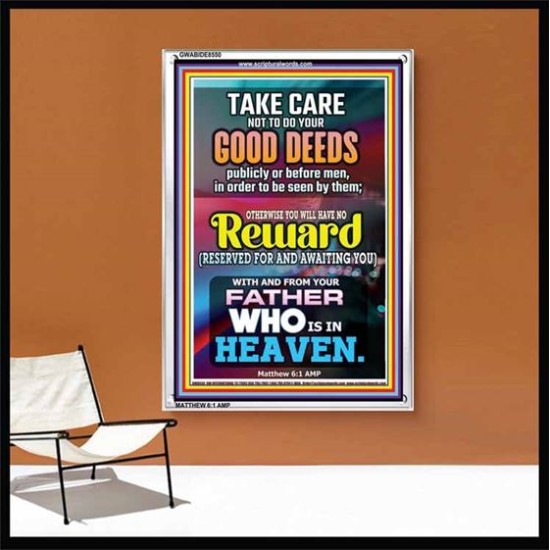 YOUR FATHER WHO IS IN HEAVEN    Scripture Wooden Frame   (GWABIDE 8550)   