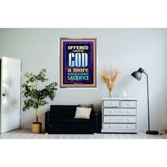 A MORE EXCELLENT SACRIFICE   Contemporary Christian poster   (GWABIDE 9212)   