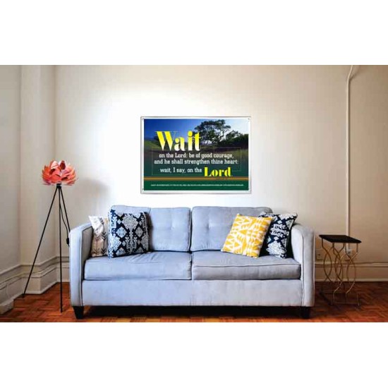 WAIT ON THE LORD   Contemporary Wall Decor   (GWABIDE270)   