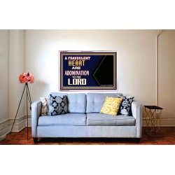 WHAT ARE ABOMINATION TO THE LORD   Large Framed Scriptural Wall Art   (GWABIDE9273)   
