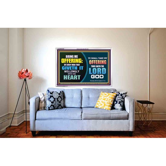 WILLINGLY OFFERING UNTO THE LORD GOD   Christian Quote Framed   (GWABIDE9436)   