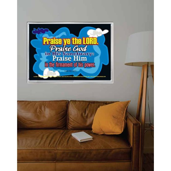 PRAISE YE THE LORD   Christian Paintings Frame   (GWABIDE2009)   
