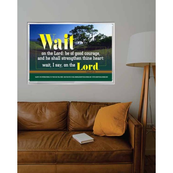 WAIT ON THE LORD   Contemporary Wall Decor   (GWABIDE270)   