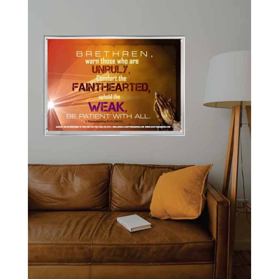 UPHOLD THE WEAK   Inspirational Wall Art Frame   (GWABIDE4008)   