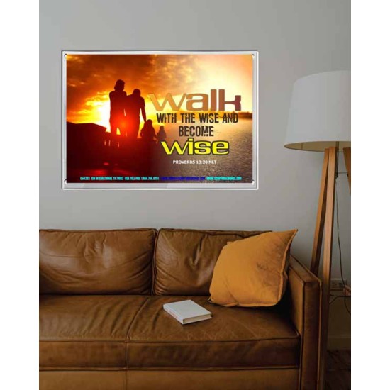 WALK WITH THE WISE   Framed Bible Verses   (GWABIDE4293)   