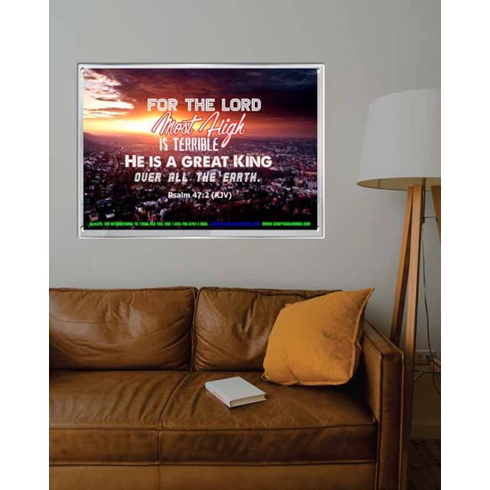 A GREAT KING   Christian Quotes Framed   (GWABIDE4370)   