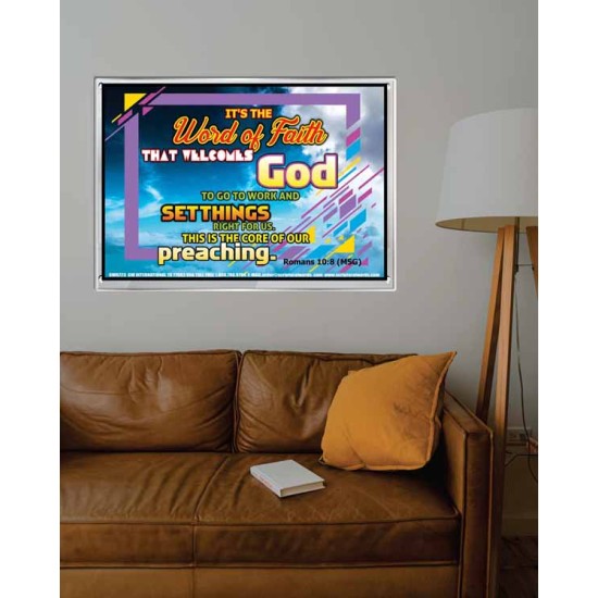 WORD OF FAITH   Bible Verse Picture Frame Gift   (GWABIDE6723)   