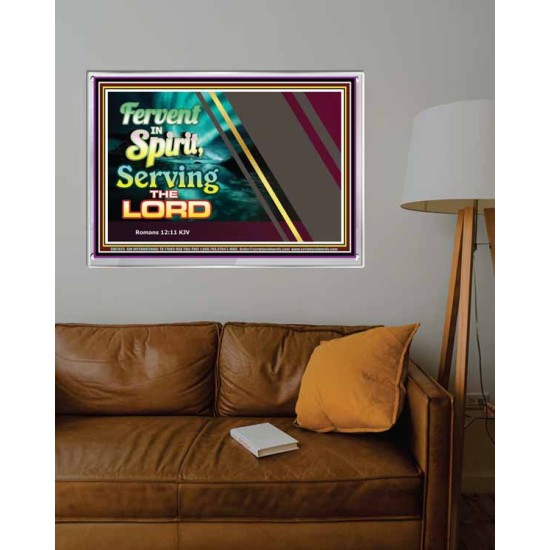 SERVE THE LORD   Christian Quotes Framed   (GWABIDE7825)   