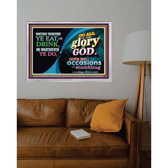 ALL THE GLORY OF GOD   Framed Scripture Art   (GWABIDE7842)   