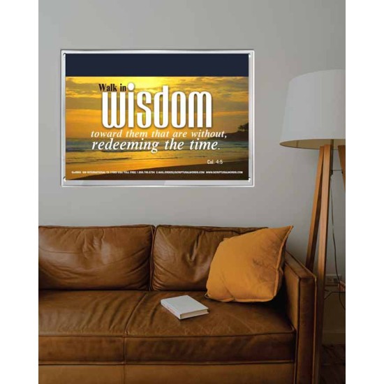 WALK IN WISDOM   Bible Verse Wall Art   (GWABIDE865)   