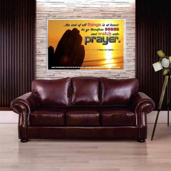 WATCH AND PRAY   Christian Wall Art Poster   (GWABIDE3887)   