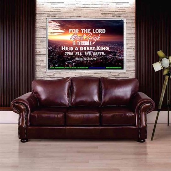 A GREAT KING   Christian Quotes Framed   (GWABIDE4370)   