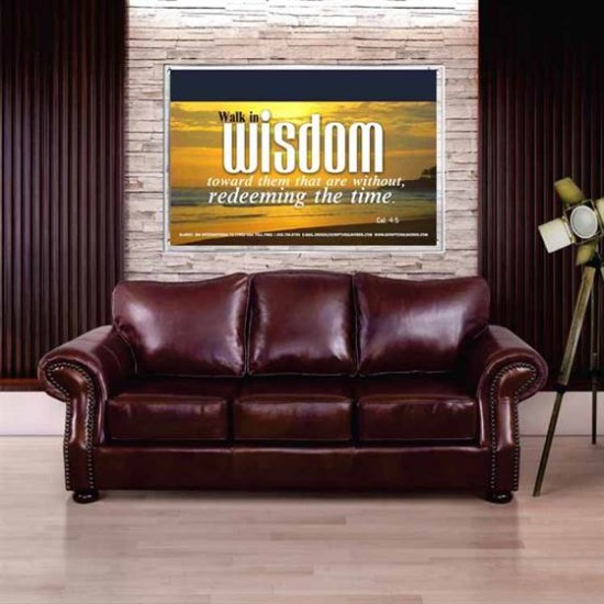 WALK IN WISDOM   Bible Verse Wall Art   (GWABIDE865)   