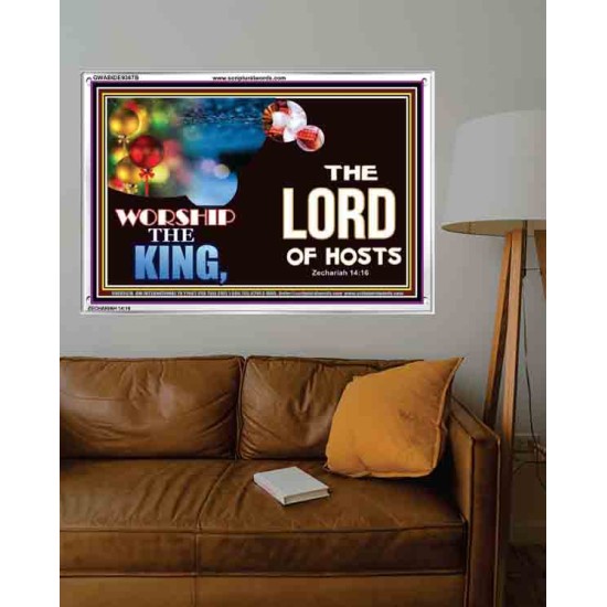 WORSHIP THE KING   Inspirational Bible Verses Framed   (GWABIDE9367B)   