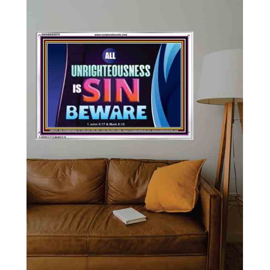 ALL UNRIGHTEOUSNESS IS SIN   Printable Bible Verse to Frame   (GWABIDE9376)   
