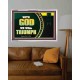 WITH GOD WE WILL TRIUMPH   Large Frame Scriptural Wall Art   (GWABIDE9382)   