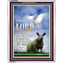 THE LORD IS MY SHEPHERD   Frame Bible Verse   (GWABIDE 003)   