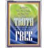 THE TRUTH SHALL MAKE YOU FREE   Scriptural Wall Art   (GWABIDE 049)   "16X24"